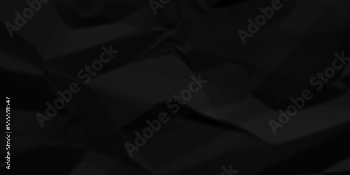  Black crumpled paper texture background. A crumpled sheet of dark gray paper abstract background.