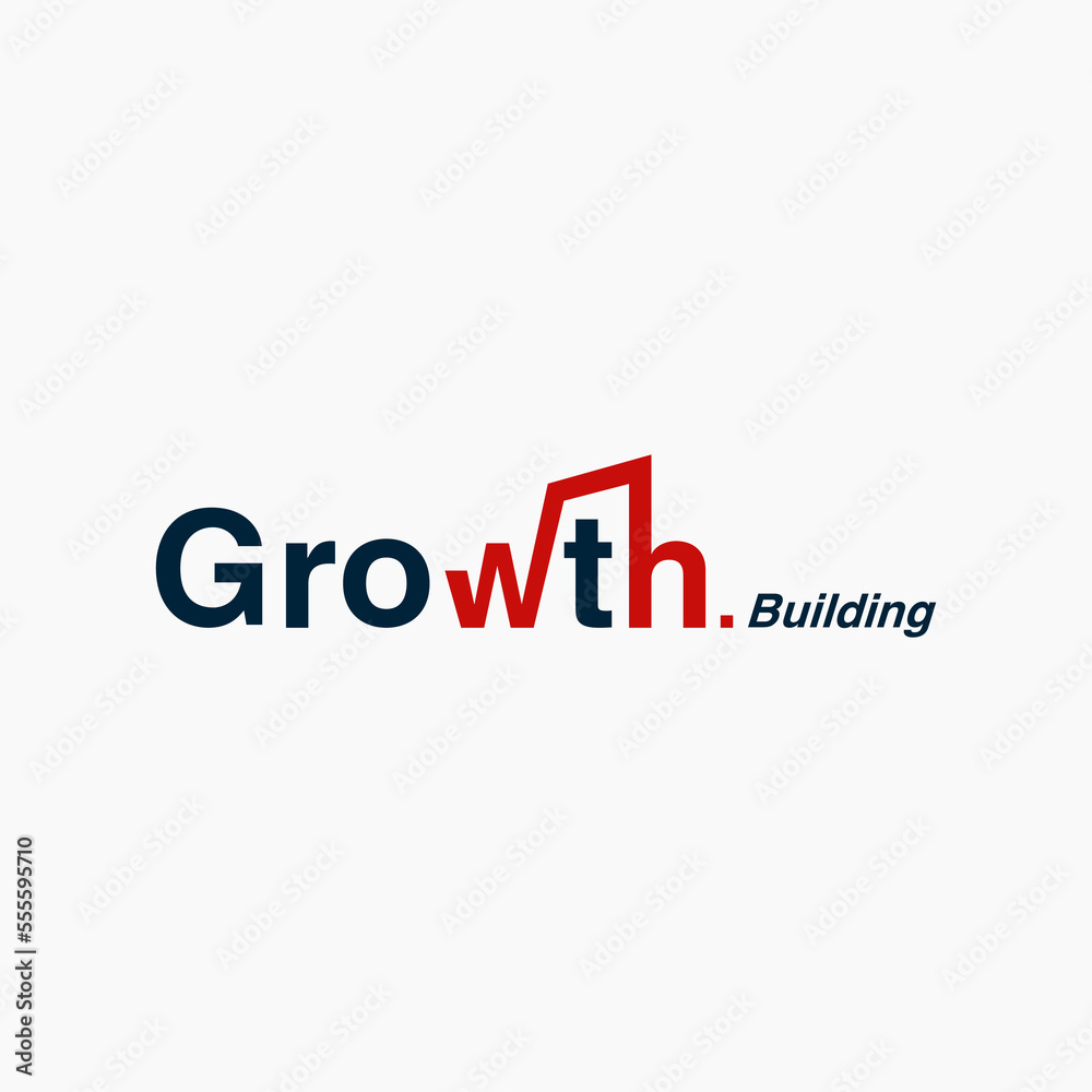 creative growth building property business logo vector design template with simple, modern and elegant styles isolated on white background. growth iconic logotype design vector temple creative growth building property business logo vector design template with simple, modern and elegant styles isolated on white background. growth iconic logotype design vector temple