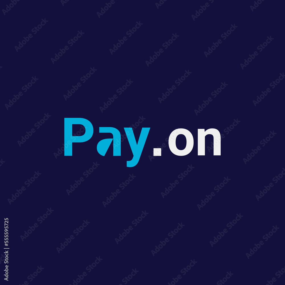 creative pay, bank, credit, finance, and insurance business logo design vector template with simple, elegant and modern styles isolated on blue background logotype payment business logo concept vector