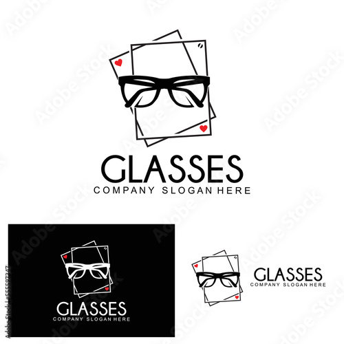 Glasses Logo, Fashion Look Vector, Design For Clothing Store, Glasses Shop, Eye Care Eye Salon