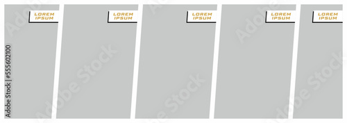 Pictures or photos frame collage. comics page grid layout abstract photo frames and digital photo wall template