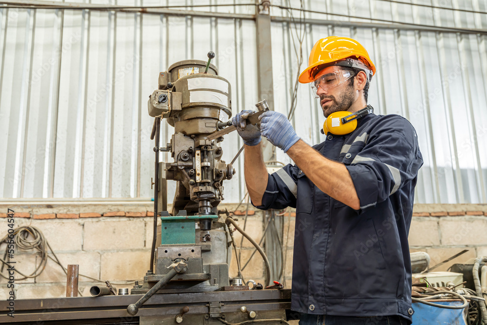 Team of engineers practicing maintenance Taking care and practicing maintenance of old machines in the factory so that they can be used continuously. Team of engineers practicing maintenance Taking care and practicing maintenance of old machines in the factory so that they can be used continuously.