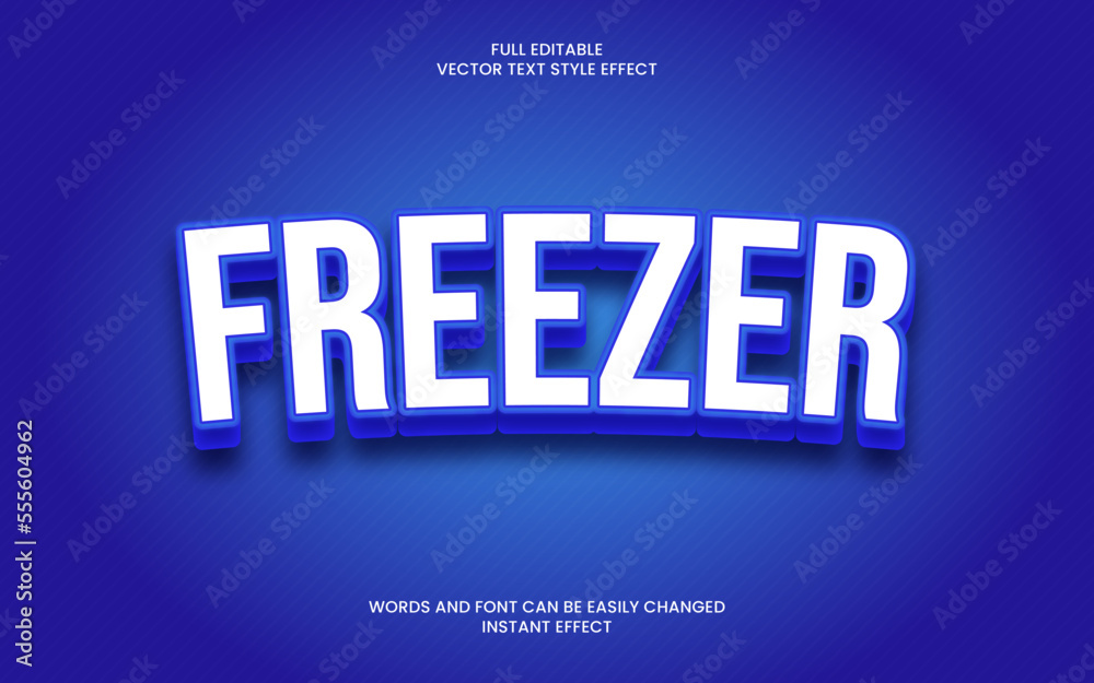 Obraz premium Freezer Text Effect