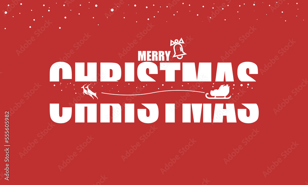 Obraz premium merry christmas card
