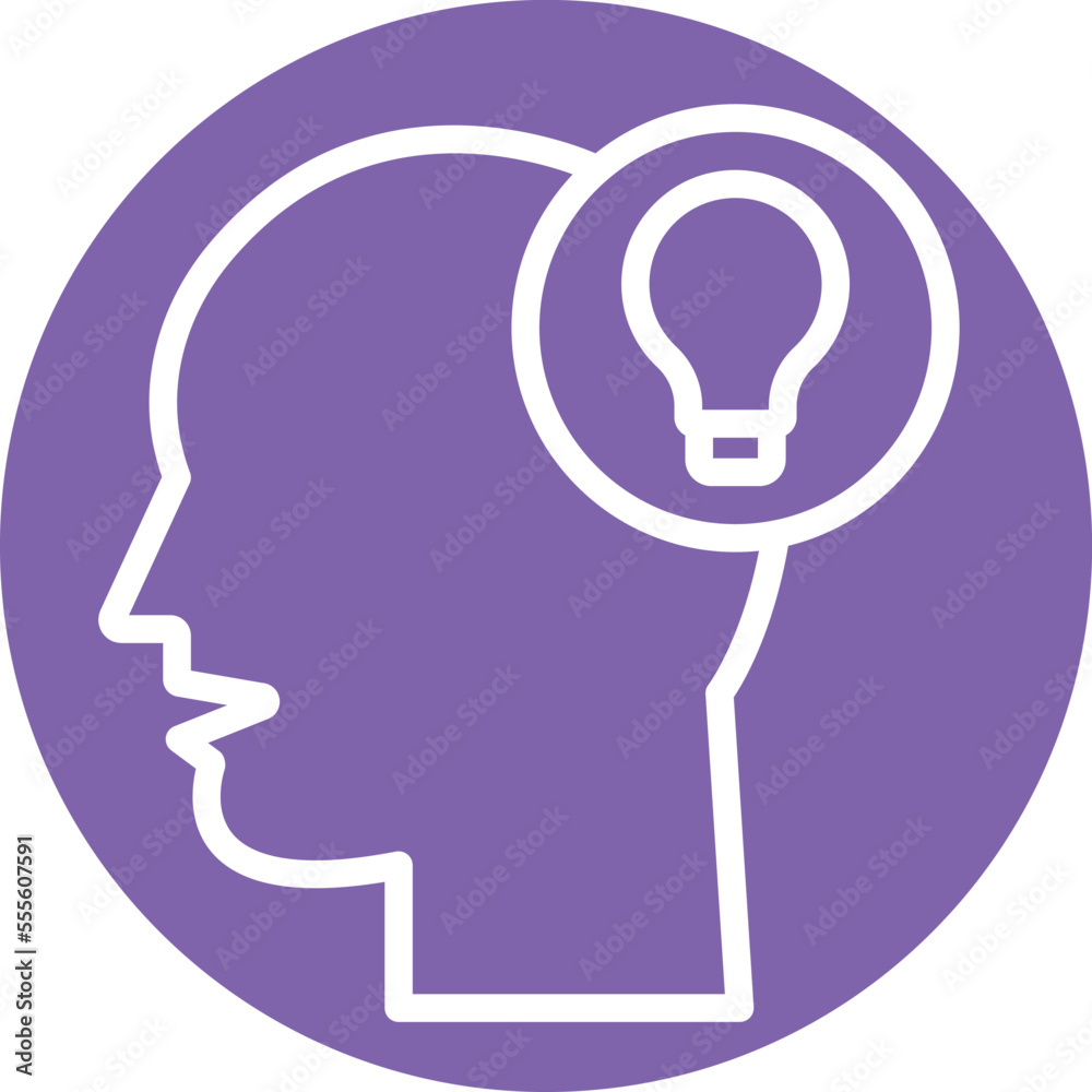 Thinking Mind Vector Icon
Thinking Mind Vector Icon