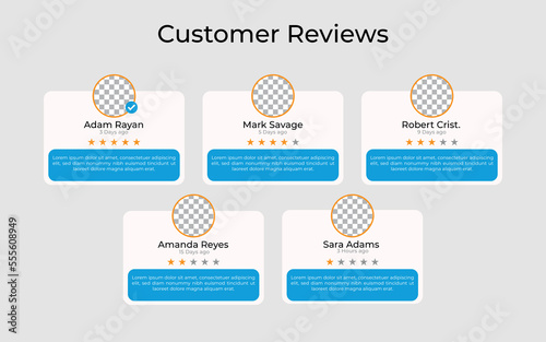 User gave rating to service experience on online platform for Customer review satisfaction feedback survey concept, Flat 1-5 stars rating as satisfaction feedback