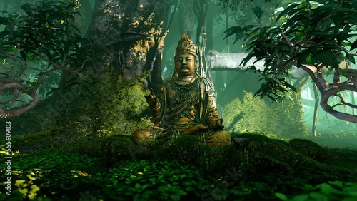 Buddha in the jungle