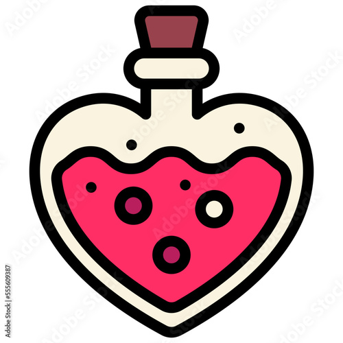 potion filled outline icon