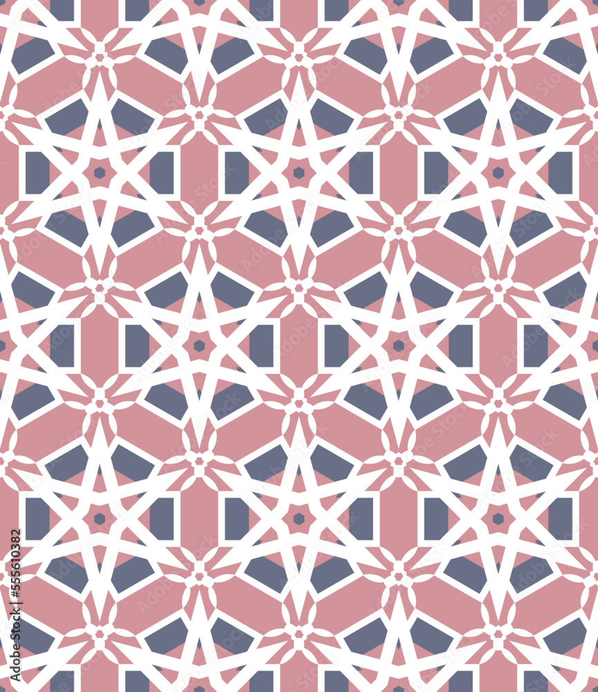 Abstract geometric pattern. A seamless background, vintage texture.	
