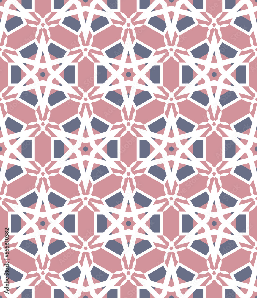 Fototapeta premium Abstract geometric pattern. A seamless background, vintage texture. 