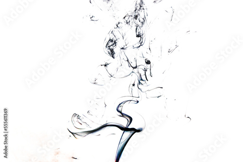 Smoke effect texture. Transparent background. Isolated. Smokey and mistic effect. Spirit wave. PNG image.