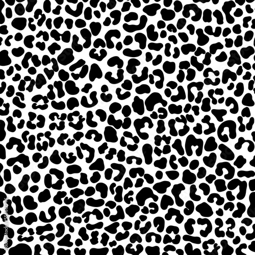 Vector black leopard print pattern animal seamless. Leopard skin abstract for printing, cutting, and crafts Ideal for mugs, stickers, stencils, web, cover, wall stickers, home decorate and more.