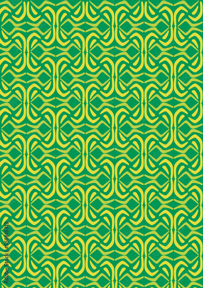 pattern with curved green lines pattern with curved green lines