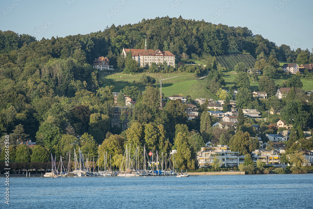 Sicht auf das Frauenkloster Gerlisberg, Stadt Luzern, Schweiz