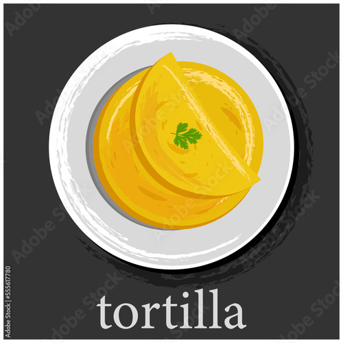 Tortilla, Ingredients for Mexican cuisine. Latin American cuisine. Lavash for filling.