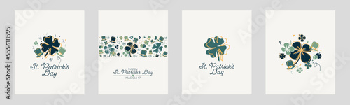 St. Patrick's Day card set.