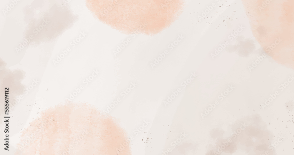 Fototapeta premium Abstract horizontal watercolor background. Neutral light colored empty space background illustration