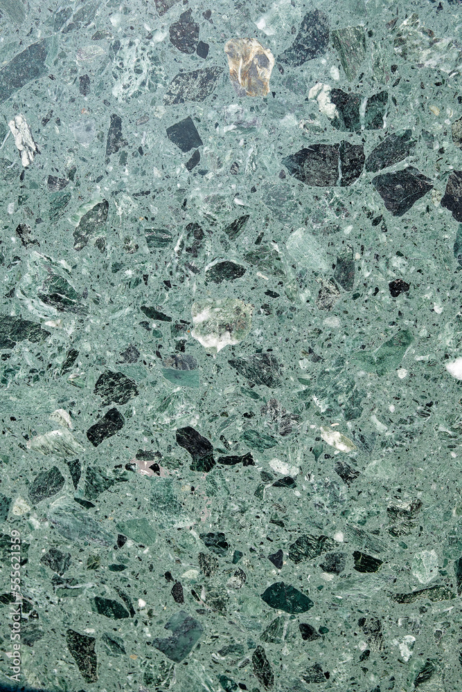 Obraz premium Green marble stone seamless background pattern or texture
