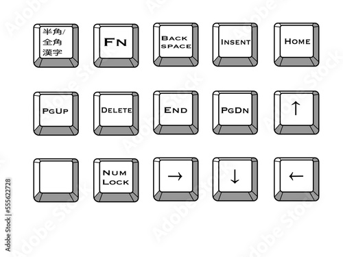 PCキーボード　ボタン