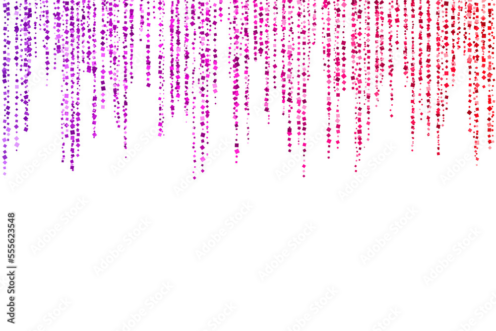 Purple red glitter rain garland decoration Purple red glitter rain garland decoration