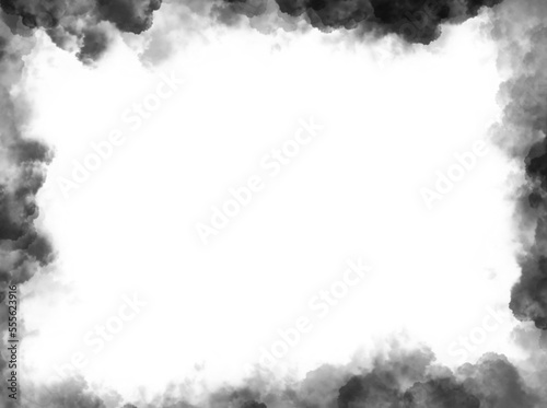 transparent black cloud border