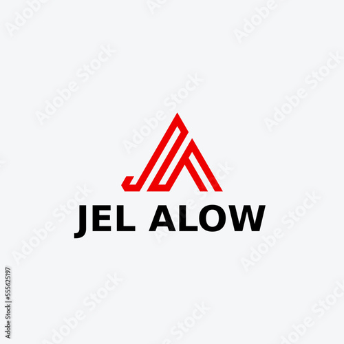 Free Download Letter JA Simple Monogram Logo - GFXLoad