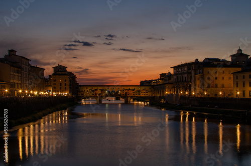 Ponte Vecchio by Sunset © katspi