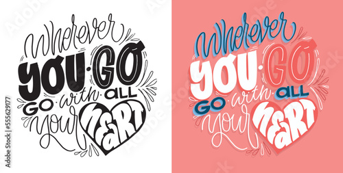 Inspiration motivation hand drawn doodle lettering art  mug print  t-shirt design.