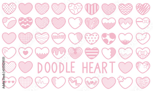 Cute Heart Doodle Set