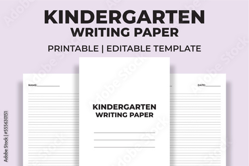 Kindergarten Writing Paper