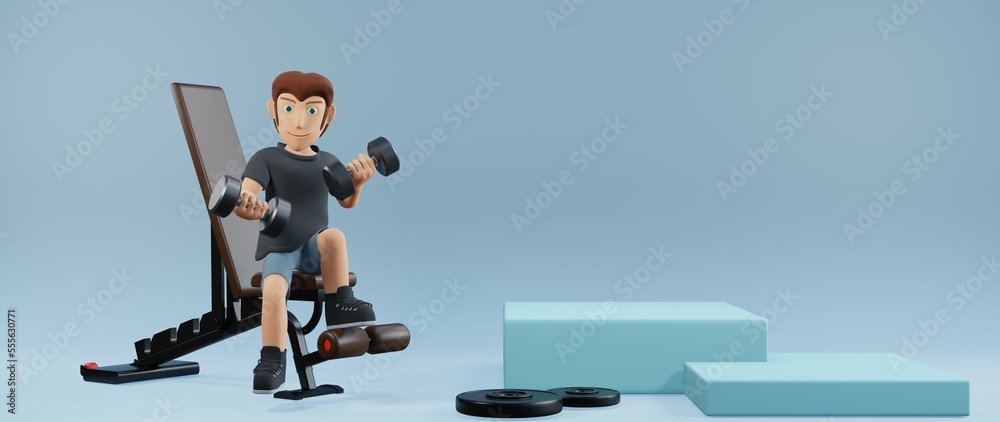 3D rendering of podium for fitness products health products or dietary supplement 3D rendering of podium for fitness products health products or dietary supplement