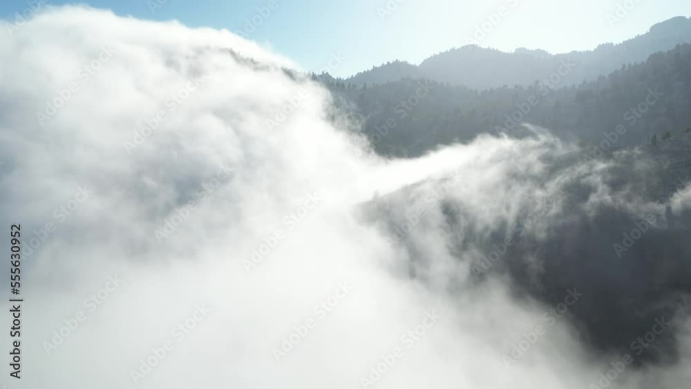 foggy landscapes and magnificent nature in the mountains, valleys foggy landscapes and magnificent nature in the mountains, valleys
