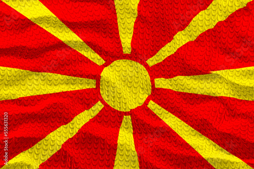National flag of Macedonia.. Background with flag of Macedonia.