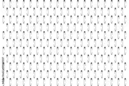 Seamless Motifs Pattern Inspired by Safety Pin for Decoration, Background, Website, Ornate, Fashion Pattern, Graphic Design Element. Vector Illustration