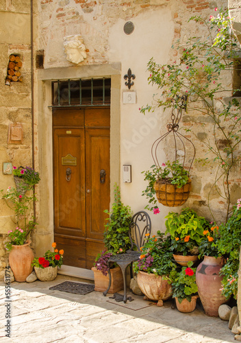 Tipical odl street in Anghiari, Italy