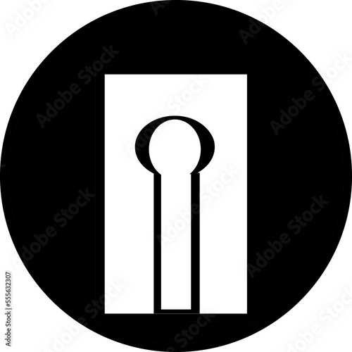 key with lock degine door hole open button cecurity 