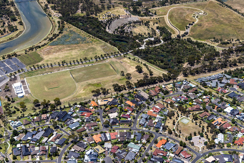 Aerial view of Altona Meadows in Victoria, Australia. photo