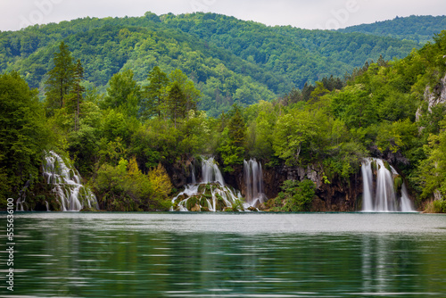 Fototapeta Naklejka Na Ścianę i Meble -  The Plitvice Cascades in Croatia
