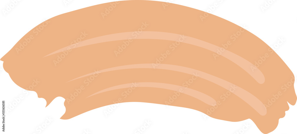 Pastel cosmetics product swatch flat icon Makeup strokes Pastel cosmetics product swatch flat icon Makeup strokes