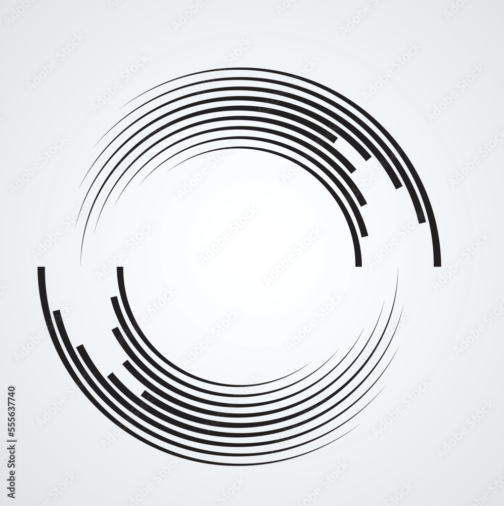 Lines in Circle Form . Spiral Vector Illustration .Technology round Logo . Design element . Abstract Geometric shape . Striped border frame for image
Lines in Circle Form . Spiral Vector Illustration .Technology round Logo . Design element . Abstract Geometric shape . Striped border frame for image