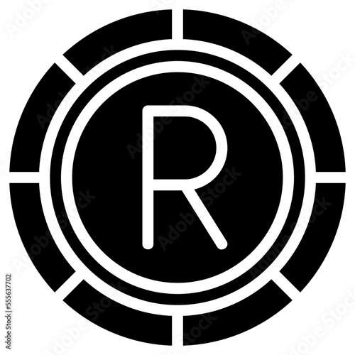 rand glyph icon