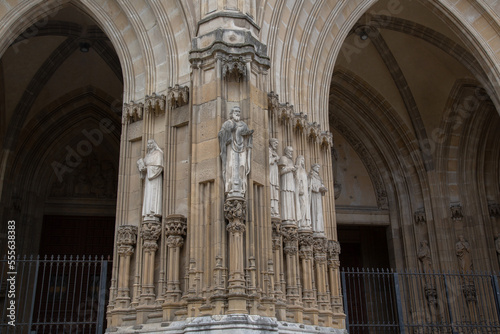 Entrance of Maria Inmaculada Cathedral Church, Vitoria Gasteiz  Alava  Basque Country  Spain © kevers