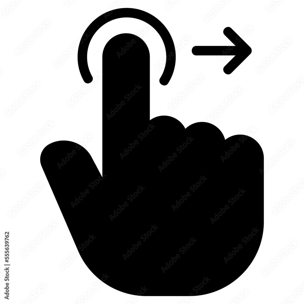 swipe right glyph icon swipe right glyph icon