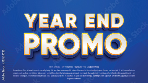 Sale promotion 3d editable text effect