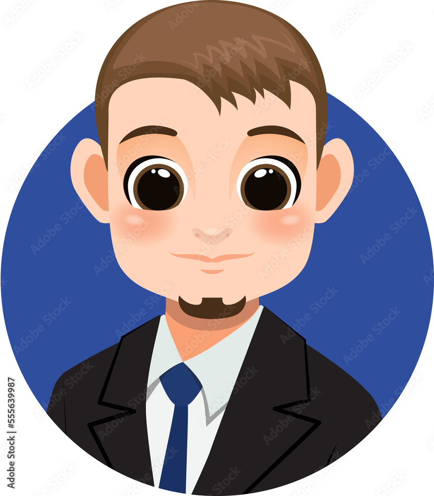 Bald head businessman avatar man face profile icon concept online support service male cartoon character portrait isolated flat icon Bald head businessman avatar man face profile icon concept online support service male cartoon character portrait isolated flat icon