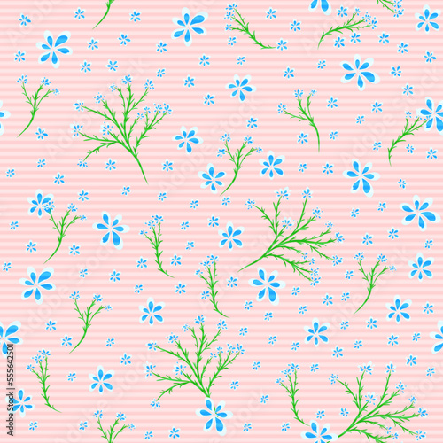Floral seamless pattern in vector.