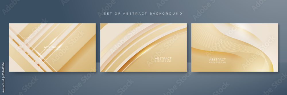 Fototapeta premium Modern abstract luxury soft beige gold background