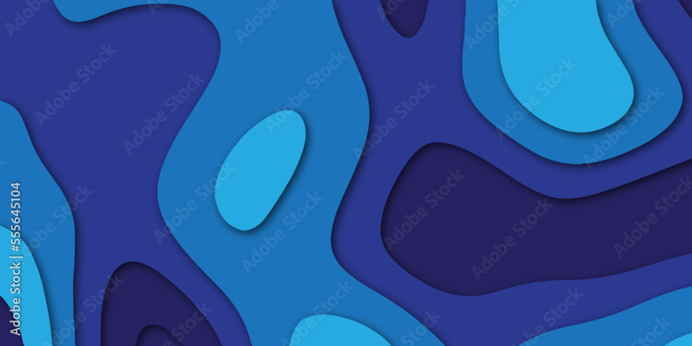 abstract 3d blue paper cut background.Vector illustration. papercut design layout for business presentations, flyers, posters background. abstract 3d blue paper cut background.Vector illustration. papercut design layout for business presentations, flyers, posters background.