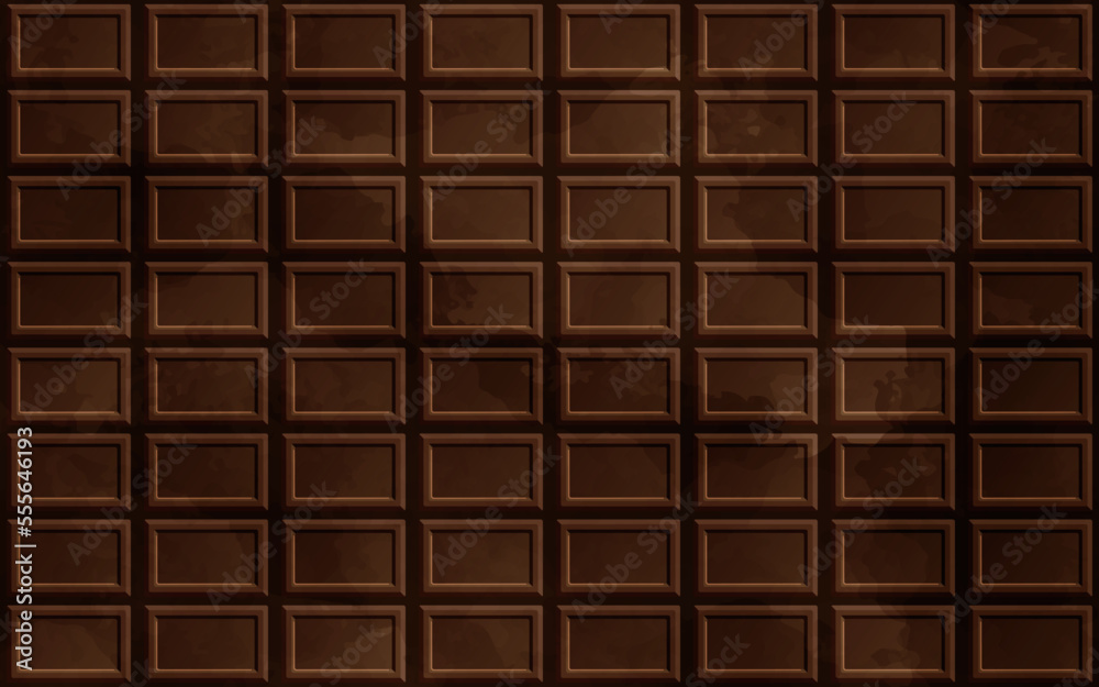 チョコレート　板チョコ　カカオ むらのある塗り
