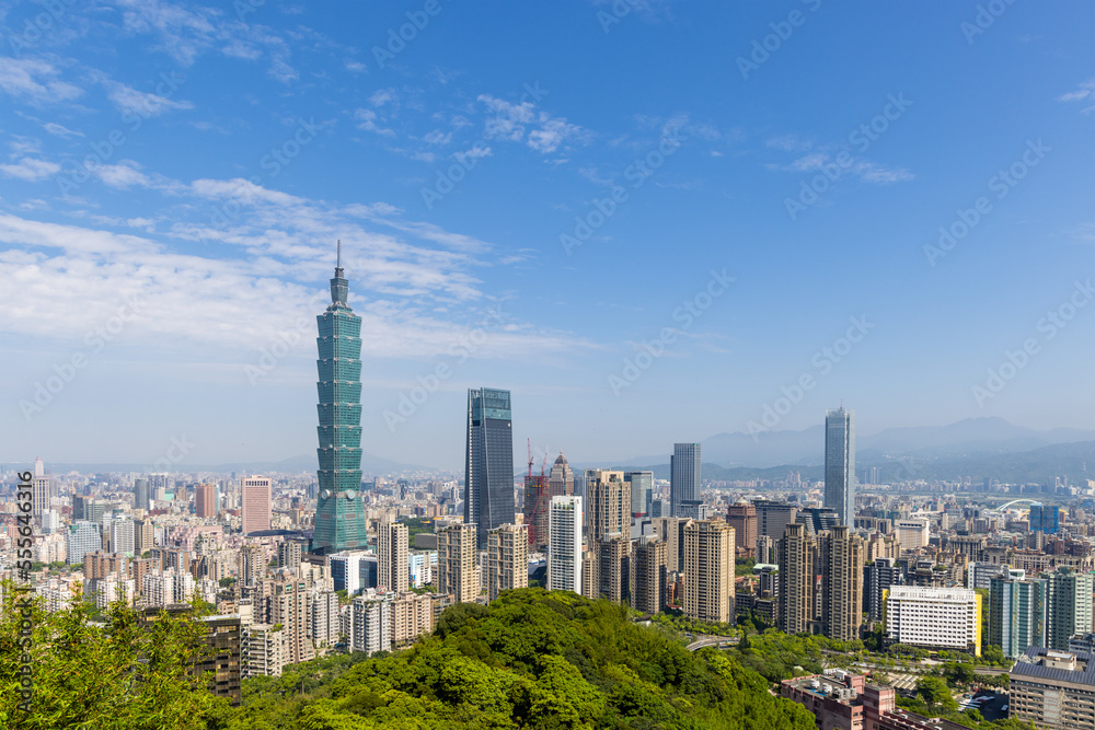Obraz premium Taipei city skyline landmark